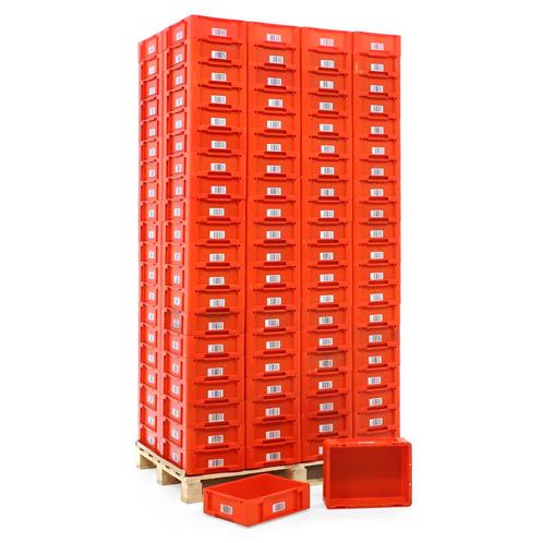 Gebruikte euronorm stapelbakken palletaanbieding klt alle, Doe-het-zelf en Bouw, Kratten en Dozen, Gebruikt, Ophalen of Verzenden