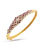 Zonder minimumprijs - Armband Zilver Robijn - Vintage