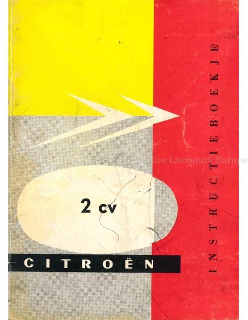 1960 CITROEN 2CV INSTRUCTIEBOEKJE NEDERLANDS, Autos : Divers, Modes d'emploi & Notices d'utilisation