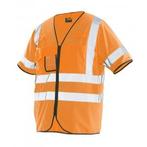 Jobman werkkledij workwear - 7598 vest high-vis  9 oranje, Nieuw