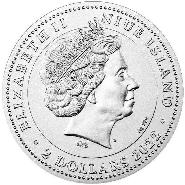 Niue. 2 Dollars 2022 2 oz $2 NZD Niue Silver Isis - The, Postzegels en Munten, Munten | Europa | Niet-Euromunten