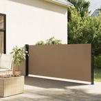 vidaXL Windscherm uittrekbaar 120x600 cm taupe, Tuin en Terras, Verzenden, Nieuw