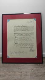 Queen Elizabeth II and Prince Philip signatures - Royal, Verzamelen, Nieuw