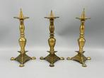 Set van 3 elegante messing penkandelaren - Chandelier (3) -