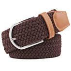 Fako Fashion® - Elastische Riem - Canvas - Gevlochten -, Kleding | Dames, Riemen en Ceinturen, Verzenden, Nieuw