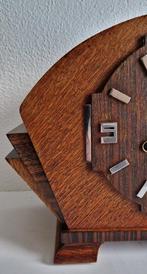 pendule - Art Deco Hout, Messing - 1950-1960, Antiek en Kunst, Antiek | Klokken
