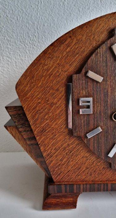 pendule - Art Deco Hout, Messing - 1950-1960, Antiek en Kunst, Antiek | Klokken