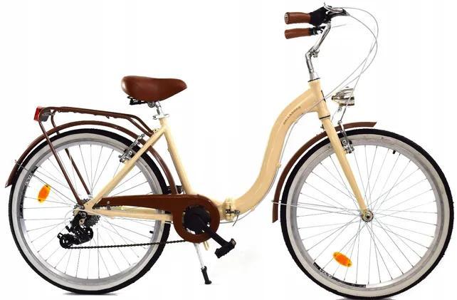 Vouwfiets - 26 inch - met 7 versnellingen - crème bruin, Fietsen en Brommers, Fietsen | Kinderfietsjes, Nieuw, Ophalen of Verzenden