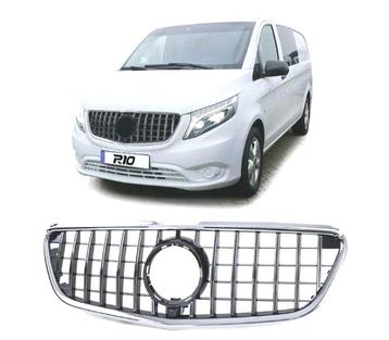 Calandre Pour Mercedes Vito W447 14-19 Noir Chromé, Verzenden