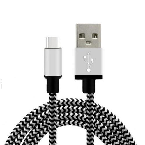1 meter Gecertficieerd Extra Sterke NYLON Type C USB kabel, Bijoux, Sacs & Beauté, Montres connectées, Envoi