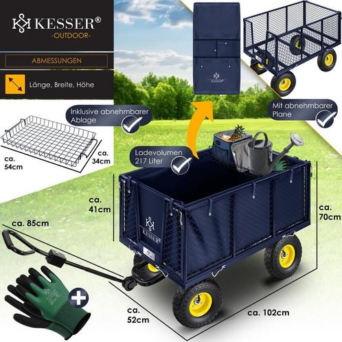 Tuinkar  - bolderkar tuin - tuinkar - gereedschapswagen -, Tuin en Terras, Overige Tuin en Terras, Verzenden