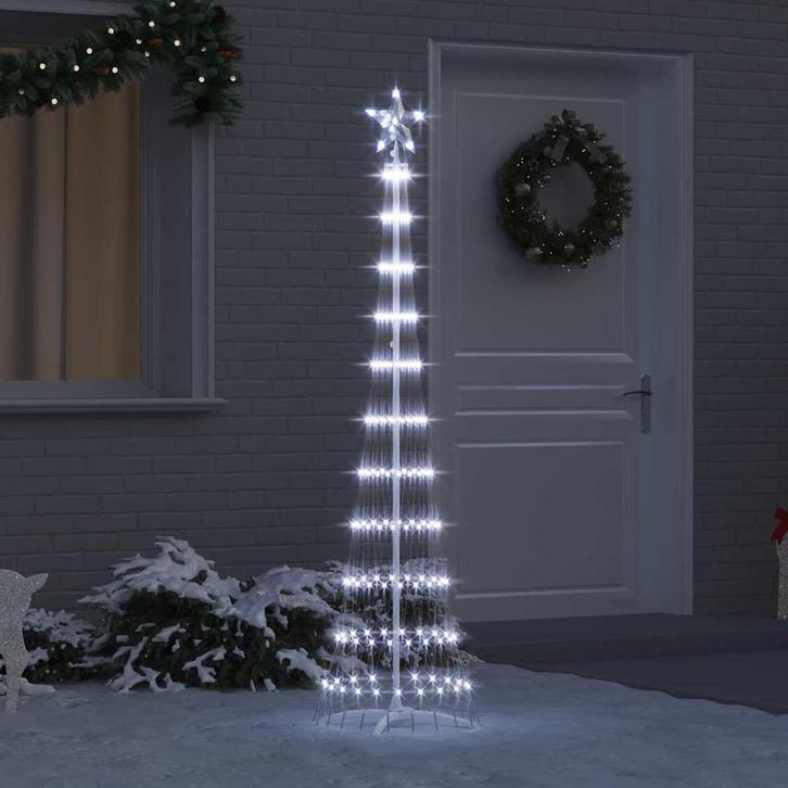 vidaXL LED kerstboom met 230 LED Koudwit 51 x 51 x 190 cm, Diversen, Kerst, Nieuw, Verzenden