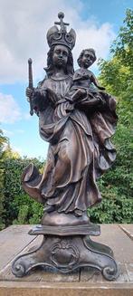 sculptuur, Moeder maria met kind - 64 cm - Gepatineerd brons