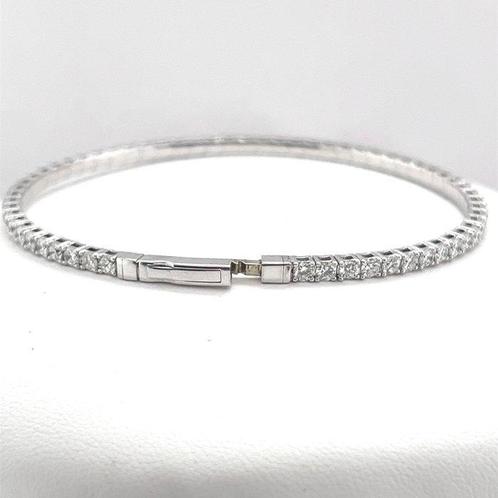 Bracelet - 14 carats Or blanc - 4.05ct. tw. Diamant, Handtassen en Accessoires, Antieke sieraden
