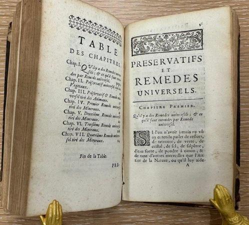 M. lAbbé Rousseau - Secrets et Remedes Eprouvez - 1708, Antiek en Kunst, Antiek | Boeken en Manuscripten