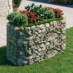 vidaXL Gabion plantenbak verhoogd 200x100x100 cm, Tuin en Terras, Bloempotten, Verzenden, Nieuw
