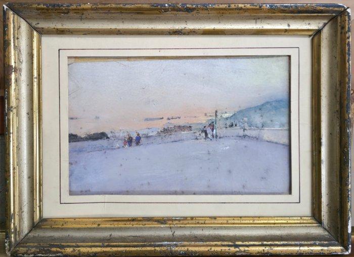 Giuseppe Casciaro (1863-1941) - Costiera, Antiquités & Art, Art | Peinture | Classique