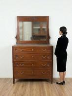 Ladekast (2) - Hout, Marmer - Comò met spiegel