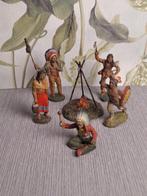 Lineol - Figure - Indians With Fireplace (6) - Composite, Nieuw