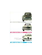 1962 ALFA ROMEO 2600 SPRINT / SEDAN / SPIDER BROCHURE ENGELS, Ophalen of Verzenden