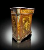 Credenza - Brons, Hout, Marmer - Napoleon III, Antiek en Kunst