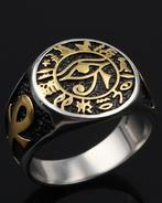 Bague Gardienne du Nil – Œil d’Horus & Croix Ankh :