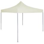 vidaXL Partytent professioneel inklapbaar 2x2 m staal crème, Verzenden, Nieuw