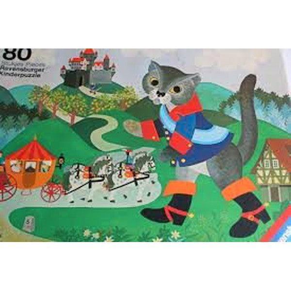 Vintage puzzel de Gelaarsde kat, Boeken, Schoolboeken, Verzenden