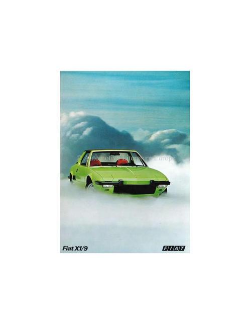 1973 FIAT X1/9 BROCHURE NEDERLANDS, Livres, Autos | Brochures & Magazines, Enlèvement ou Envoi