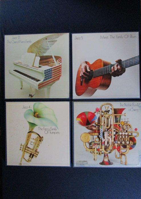 The Family of Swing / Trumpets / Piano / Blues - 4 x Box Set, Cd's en Dvd's, Vinyl Singles