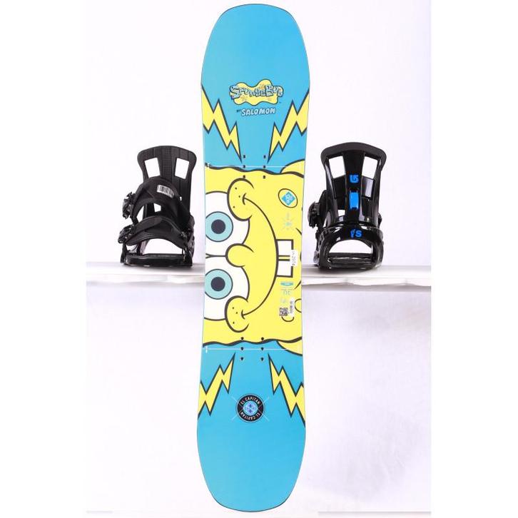 100 kinder snowboard SALOMON SPONGEBOB EL CAPITAN, SUPER FLA, Sport en Fitness, Snowboarden, Verzenden