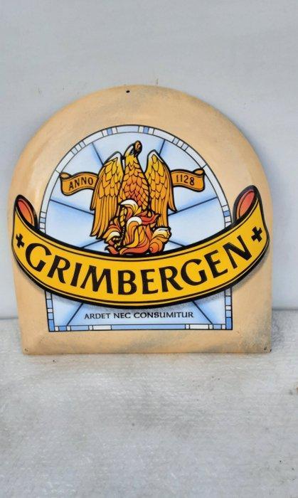 Grimbergen - Reclamebord - Emaille, Antiek en Kunst, Antiek | Wandborden en Tegels