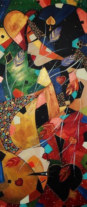 Marek Wierchuszko - Game, Antiek en Kunst, Kunst | Schilderijen | Modern