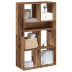 vidaXL Boekenkast 66x31x112 cm bewerkt hout oud houtkleurig, Verzenden, Nieuw
