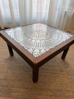 Salontafel - hout, aluminium