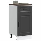 vidaXL Armoire de cuisine Porto noir bois dingénierie, Verzenden, Neuf