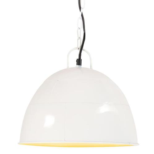 vidaXL Hanglamp industrieel vintage rond 25 W E27 31 cm wit, Huis en Inrichting, Lampen | Overige, Nieuw, Verzenden