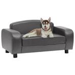 vidaXL Canapé pour chien Gris 80x50x40 cm Similicuir, Dieren en Toebehoren, Verzenden