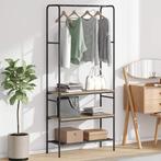 vidaXL Kledingrek met planken Sonoma eiken 77 x 30 x 171 cm, Huis en Inrichting, Verzenden, Nieuw