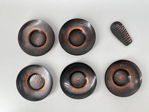 Echigo Tsubame-hammered Copperware - Senjudo - Service à thé, Antiek en Kunst, Antiek | Overige Antiek