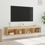 vidaXL Tv-meubels met LED-verlichting 2 st 80x30x30 cm, Verzenden, Nieuw