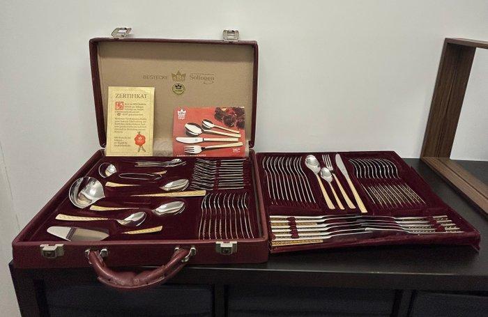 Solingen - Bestekset voor 12 personen - 4508 Ankara - 24 kt, Antiquités & Art, Antiquités | Meubles | Tables