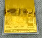 Tchad. 5000 Francs Tutankhamun ,oro 1/200 Oz (.999) (Sans, Postzegels en Munten