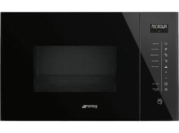 SMEG -  Inbouw Microgolf Met Grill  - Zwart, Elektronische apparatuur, Oven, Verzenden, 60 cm of meer, Nieuw