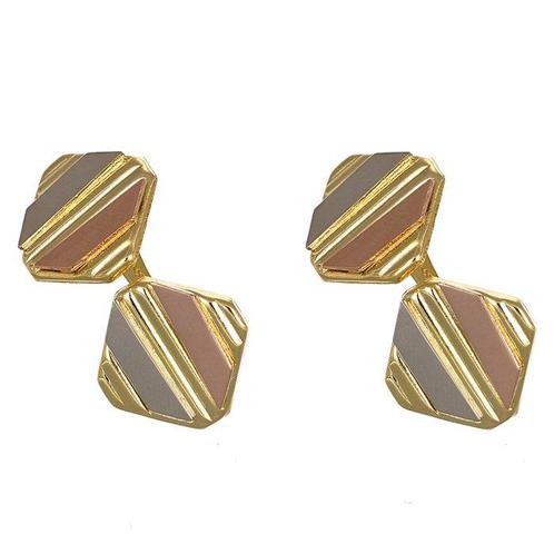 Boutons de manchette - 18 carats Or blanc, Or jaune, Or rose, Handtassen en Accessoires, Antieke sieraden