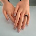 Bague - 18 carats Or blanc - 0.62ct. tw. Diamant (Naturelle), Nieuw