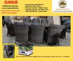 Tuinset SUMUR (rechtstreekse import), Wicker, Nieuw, Tuinset, 8 zitplaatsen