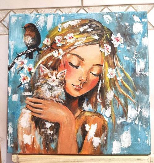 Marina Becker - Der Frühling ist da!, Antiek en Kunst, Kunst | Schilderijen | Modern