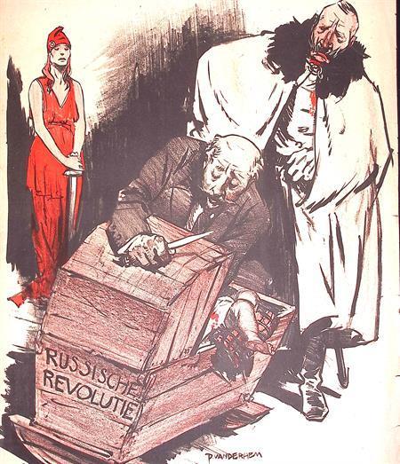 Spotprent over politiek in Duitsland tijdens Eerste Werel..., Antiek en Kunst, Kunst | Litho's en Zeefdrukken, Verzenden