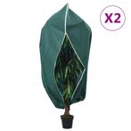 vidaXL Plantenhoezen met ritssluiting 2 st 70 g/m² 1x1,55 m, Verzenden